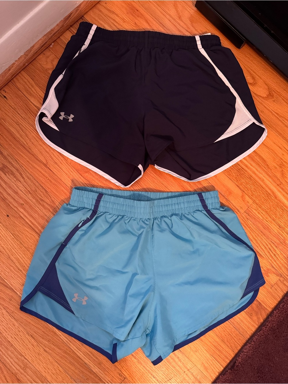Under Armour Women's Light Blue & Teal Athletic Shorts
